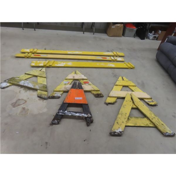 2 Barricades w/ Extra Pieces, 86 Inches Long