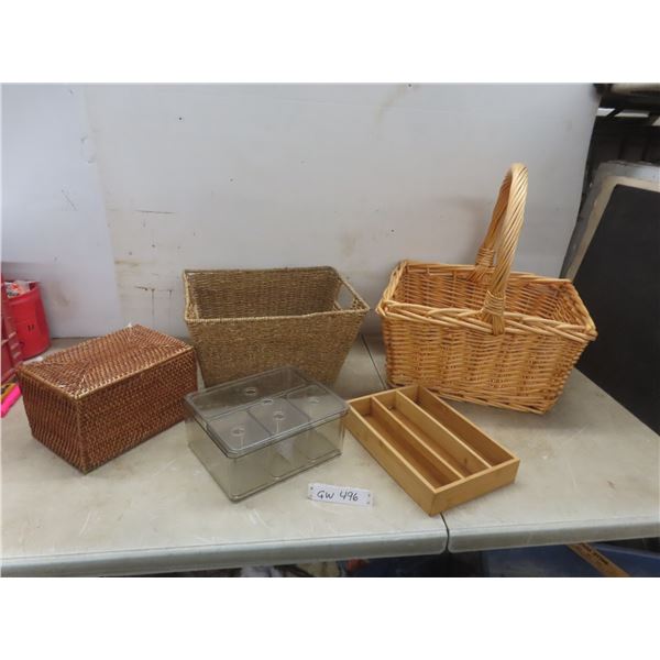 3 Baskets, Drawer Organizer, and More