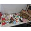 Image 1 : Fabric and Sewing Notions Including Zippers, Thread, Appliques, Tassels, Needles, and More