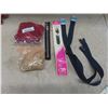 Image 5 : Fabric and Sewing Notions Including Zippers, Thread, Appliques, Tassels, Needles, and More
