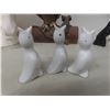 Image 16 : Shelf Decor Including Glass Paperweight, Horse Heads, Cake Servers, and More