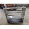 Image 8 : Rolling 4-Tier Steel Cart, 38" x 38" x 14"