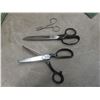 Image 10 : Sewing Notions Lot: Buttonhole Attachment, Pinking Shears, Scissors, Thread, Crochet Needles, and M