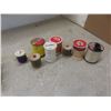 Image 13 : Sewing Notions Lot: Buttonhole Attachment, Pinking Shears, Scissors, Thread, Crochet Needles, and M