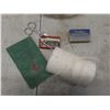 Image 18 : Sewing Notions Lot: Buttonhole Attachment, Pinking Shears, Scissors, Thread, Crochet Needles, and M