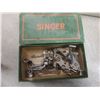 Image 4 : Sewing Notions Lot: Buttonhole Attachment, Pinking Shears, Scissors, Thread, Crochet Needles, and M