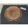 Image 1 : Carnival Glass Plate (12" Diameter)