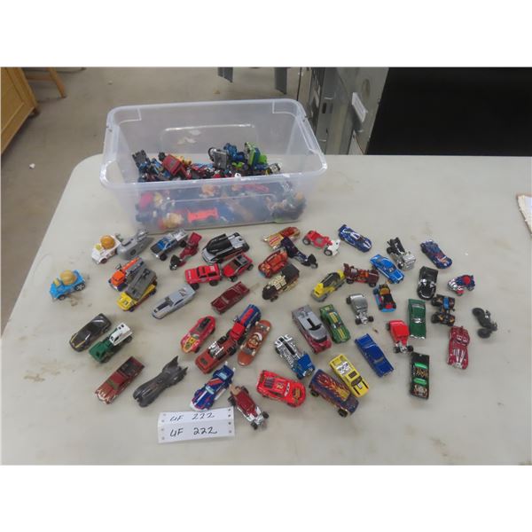 Diecast Vehicles Including Hot Wheels and Matchbox