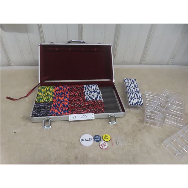 Poker Chips in Aluminum Case