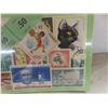 Image 7 : Stamp Collection Including Foreign and Canadian Stamps, Players Cigarette Tin, and Vintage Nabob Co