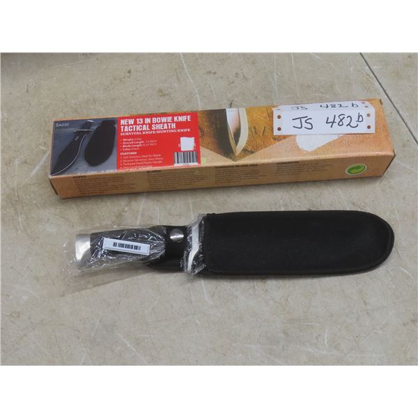 New 13" Bowie Knife With Tactical Sheath