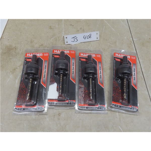 4 New Harden Hole Saw Arbors