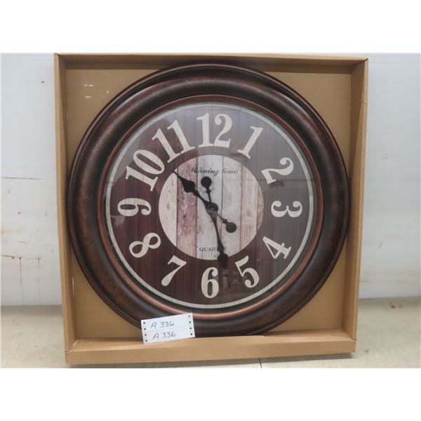 New Quartz Wall Clock, 23 1/2" Diameter