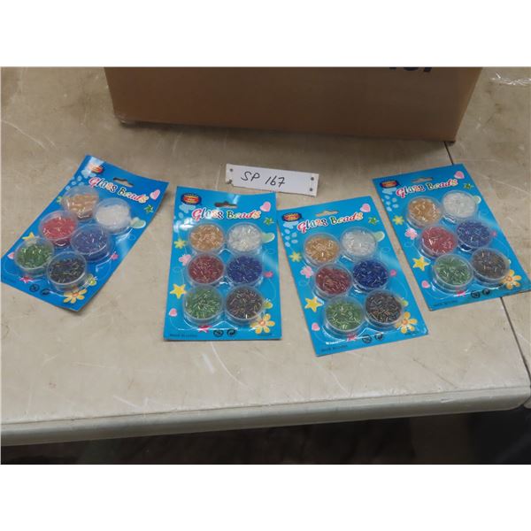 New 165 Pieces Crafting Glass Beads