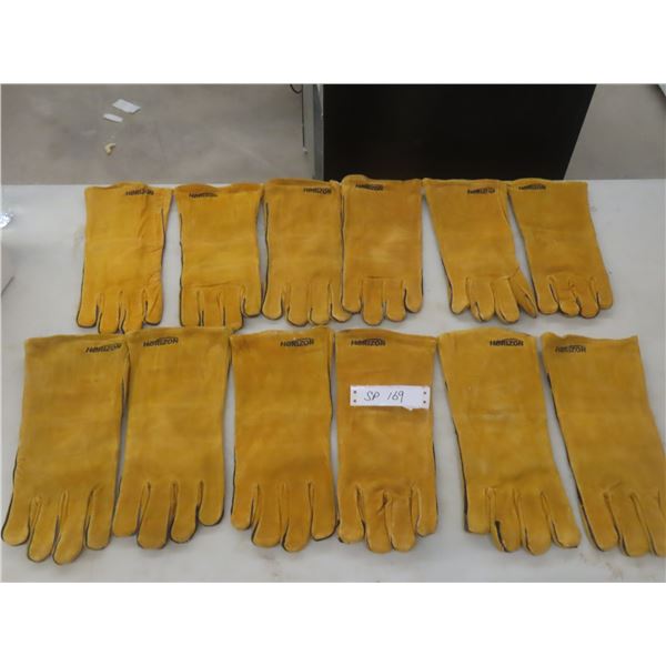 New Six Pairs Horizon Leather Work Gloves