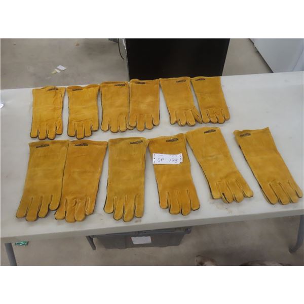 New Six Pairs Horizon Leather Work Gloves