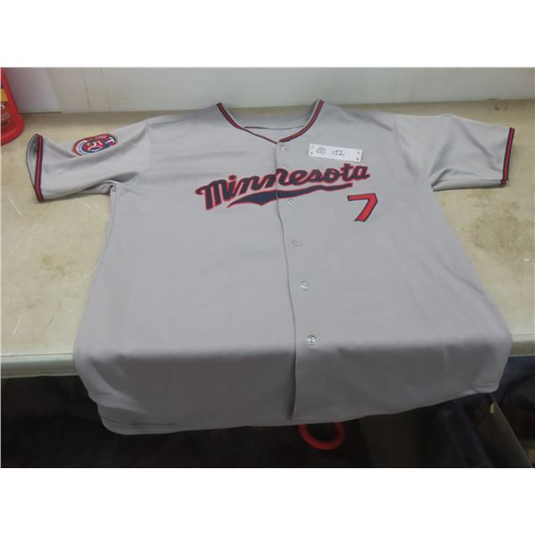 Vintage Minnesota Twins Joe Mauer Mens XL Majestic Baseball Jersey