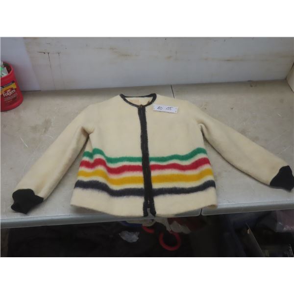 Vintage Hudsons Bay Company Wool Ladies Winter Jacket Size Small