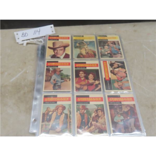 Vintage 1950s Westerns Topps Trading Cards Gunsmoke Have Gun Will Travel Lot