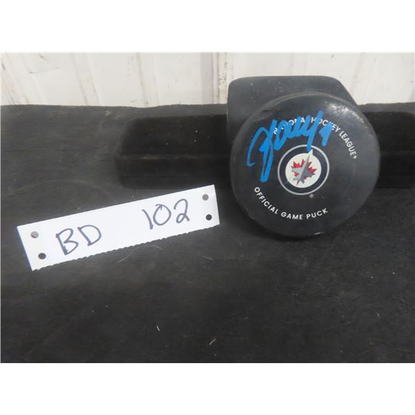 Winnipeg Jets Autographed Vladislav Namestnikov Game Puck