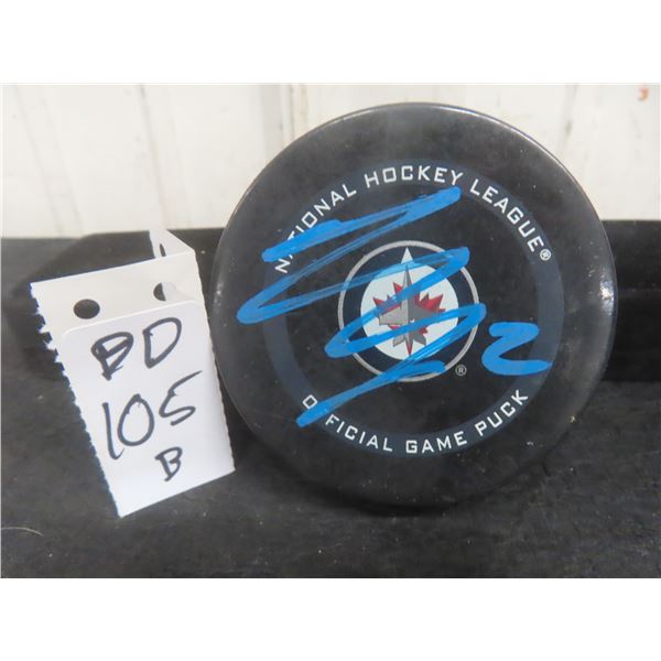 Winnipeg Jets Autographed Dylan DeMelo Game Puck