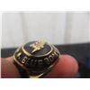 Image 6 : Vintage Winnipeg Blue Bombers .925 Silver CFL Mens Ring, 20 Grams