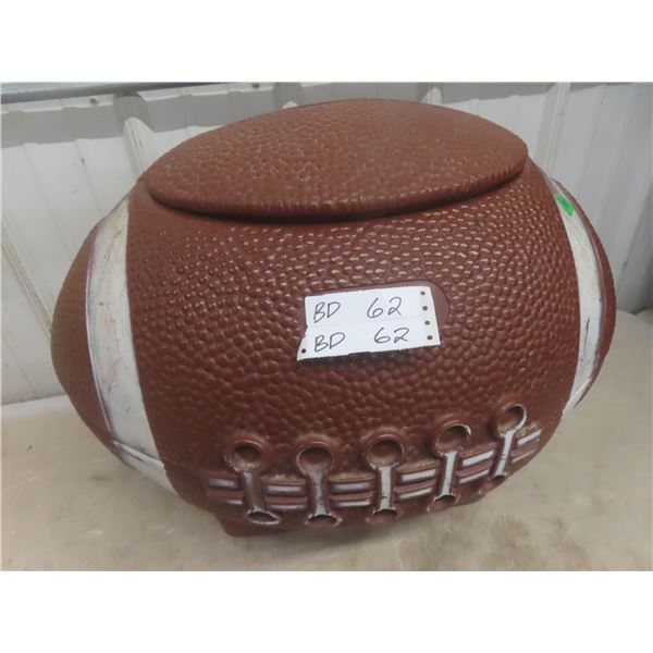 Large Football-Themed Toy Box or Beer Cooler