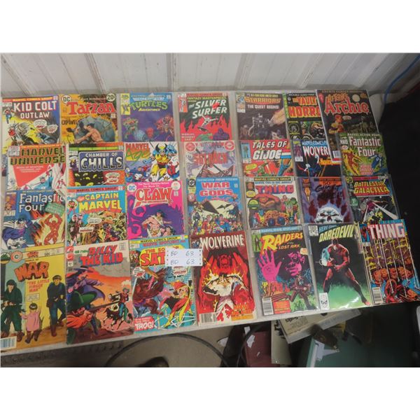 Vintage Comic Book Lot Featuring Marvel and Horror Titles