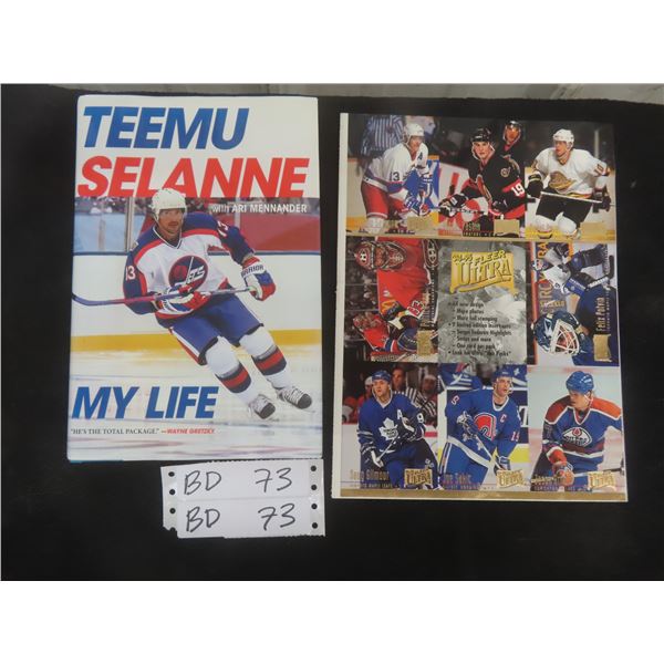 Winnipeg Jets Teemu Selanne Autographed Hardcover Book