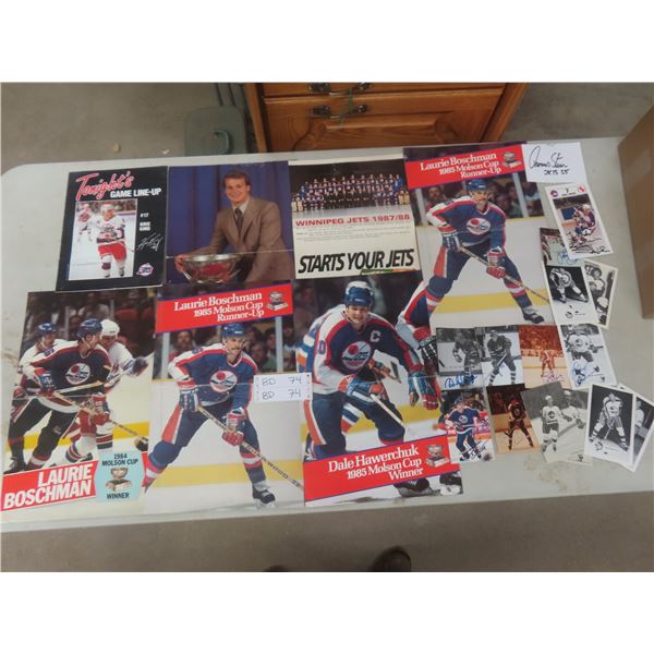 Vintage Autographed Winnipeg Jets Memorabilia Lot