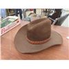 Image 5 : Cowboy Hat, Size 7 1/4–7 3/8, and Straw Hat
