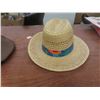 Image 8 : Cowboy Hat, Size 7 1/4–7 3/8, and Straw Hat