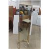 Image 1 : Brass Self-Standing Mirror, 58" x 16"