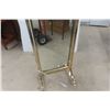 Image 3 : Brass Self-Standing Mirror, 58" x 16"
