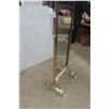 Image 4 : Brass Self-Standing Mirror, 58" x 16"