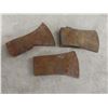 Image 2 : No Parking Metal Sign (12" x 12"), 3 Axe Heads & Milk Can Lid