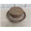 Image 8 : No Parking Metal Sign (12" x 12"), 3 Axe Heads & Milk Can Lid