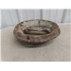 Image 9 : No Parking Metal Sign (12" x 12"), 3 Axe Heads & Milk Can Lid