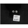 Image 1 : New 18K Gold-Plated 3.0 CT Each Simulated Diamond Stud Earrings