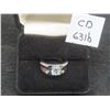 Image 1 : New Platinum-Plated 1.0 CT Simulated Diamond Mass Ring, Resizable