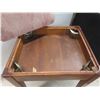 Image 4 : Wood Stool With Storage, 19" x 17" x 15"