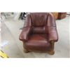 Image 3 : Leather/Leather-Style Living Room Chair and Love Seat, 60" Wide