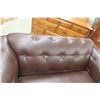 Image 3 : Leather/Leather-Style Love Seat, 54" Wide