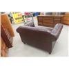 Image 4 : Leather/Leather-Style Love Seat, 54" Wide
