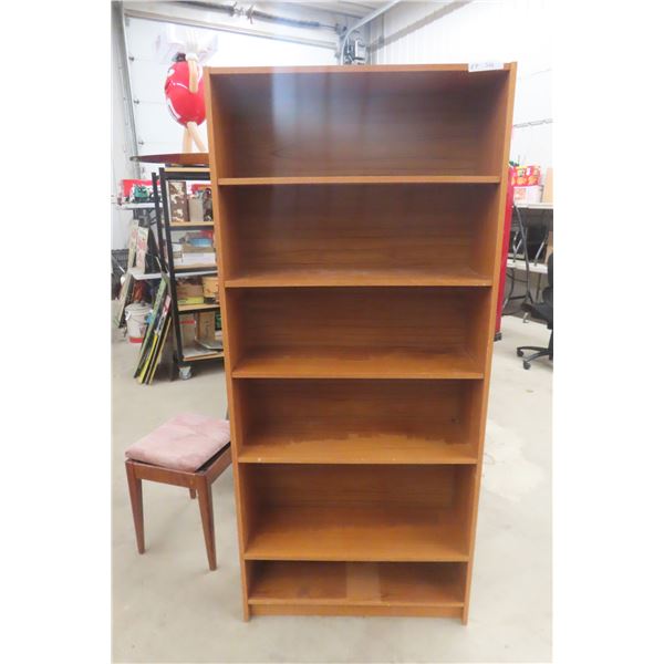 Open Shelving Unit, 6 Shelves, Adjustable, 70" x 32" x 11-1/2"