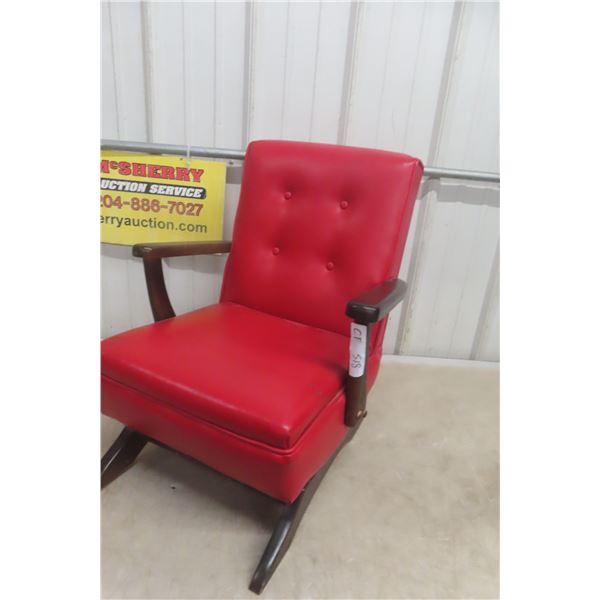 Child Platform Rocking Chair, Leather Style