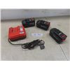Image 1 : 3 Black & Decker 18V Batteries and Firestorm Rapid Charger
