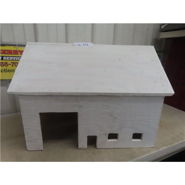 Handmade Wood Doll House, 21" x 29" x 22"