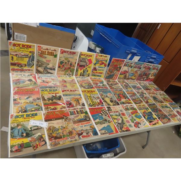 40 Hot Rod and Racing Cars Comic Books, Issue Prices 10¢, 12¢, 15¢