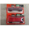 Image 4 : New HO Gauge Model Train Cars Including Caboose, Freight, and Tanker